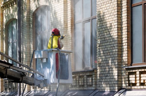 Brick Facade Cleaning in Manteca